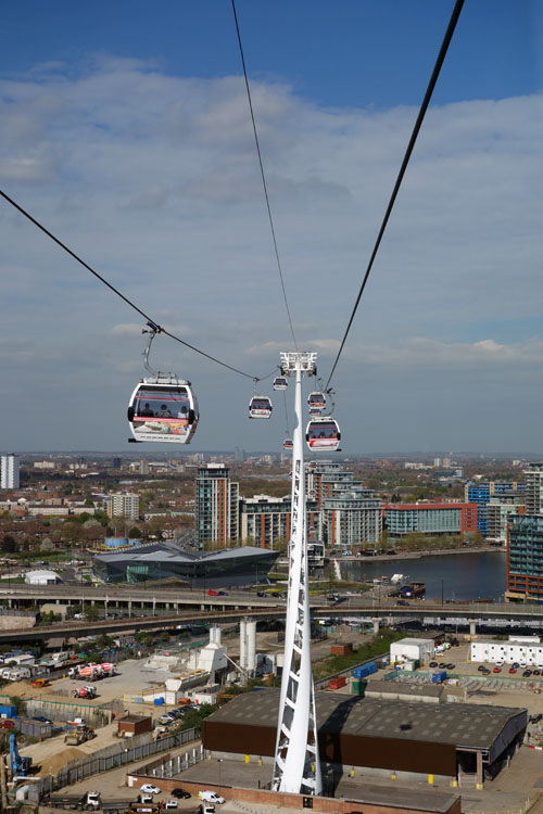 Riding the Emirates Cable Car London
