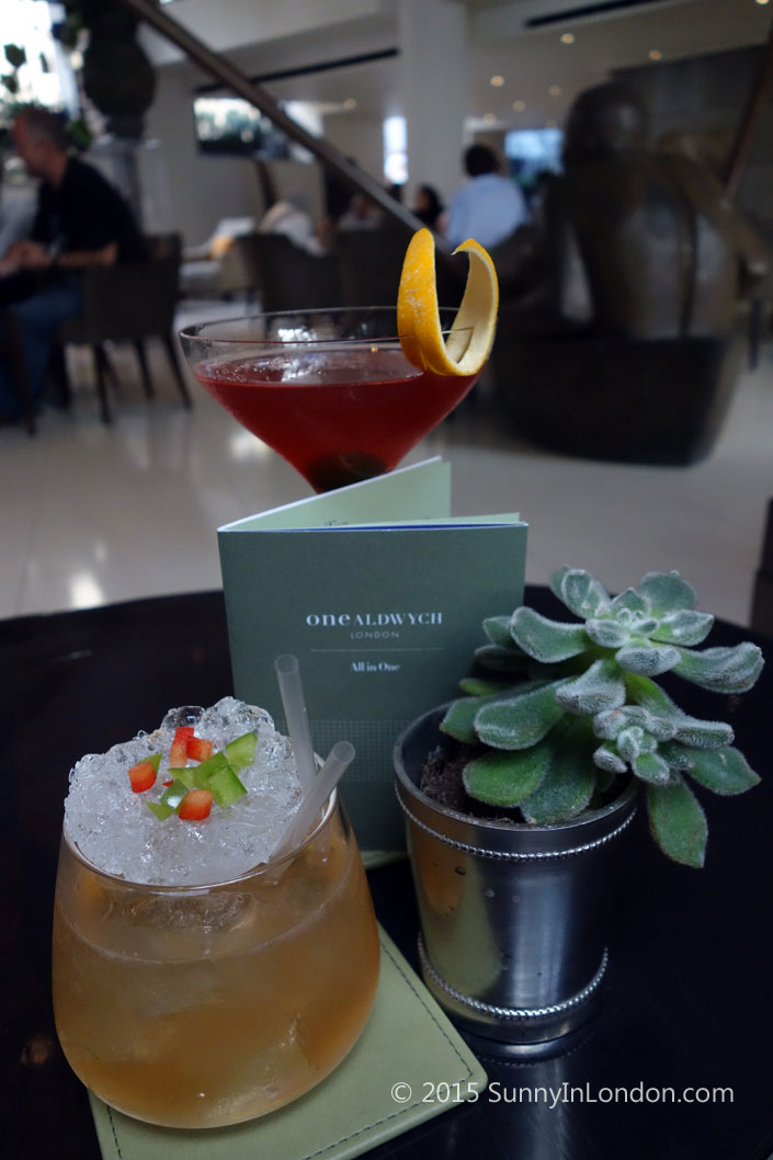 Indian Summer Cocktails at One Aldwych Hotel