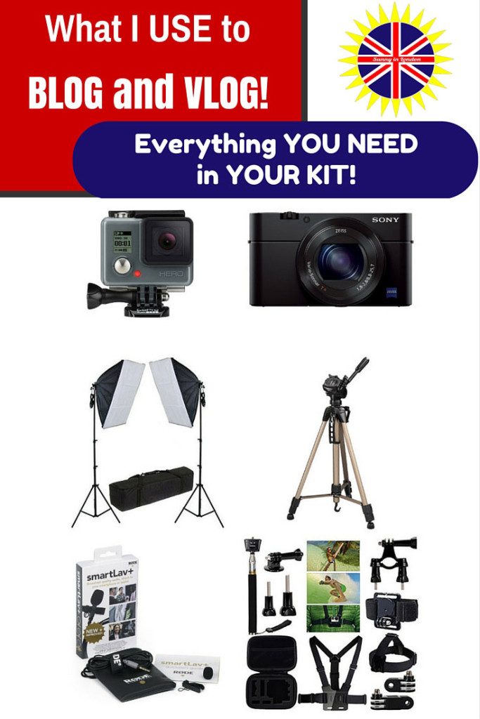 blogger photograpy equipment kit sunny in london vlogger