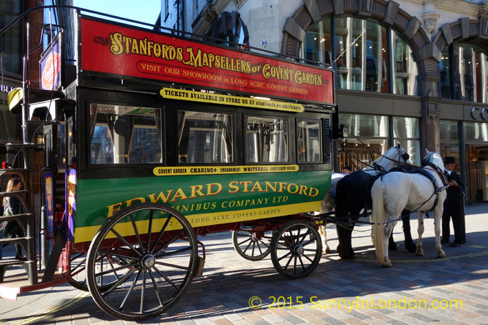 Stanfords Horse-drawn Omnibus Tours in Covent Garden London