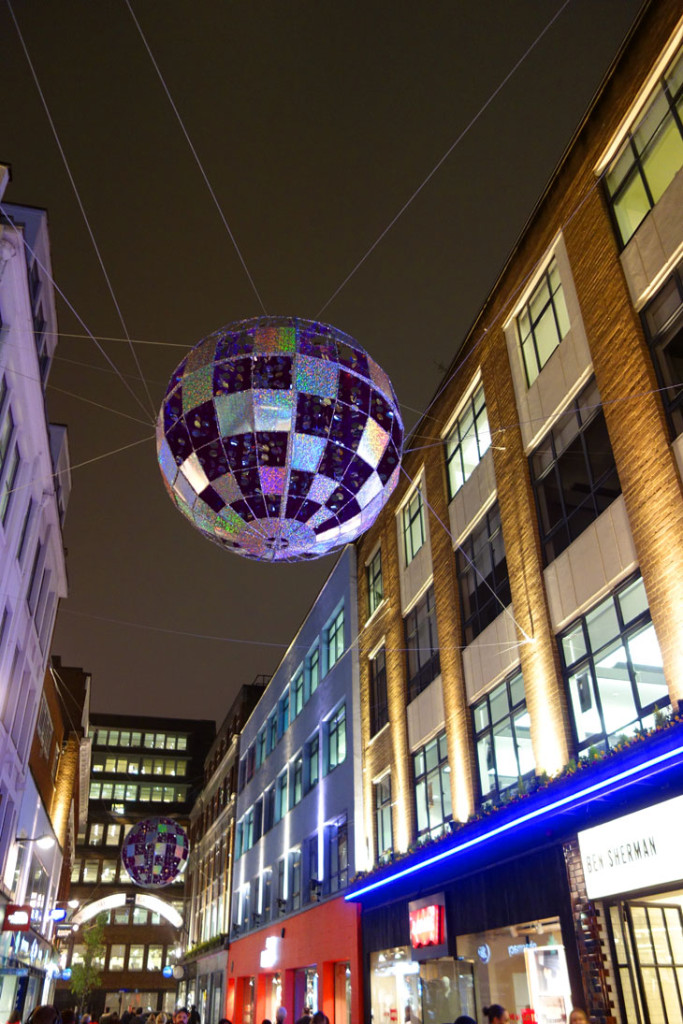 Christmas Things to Do in London Carnaby Lights 2015
