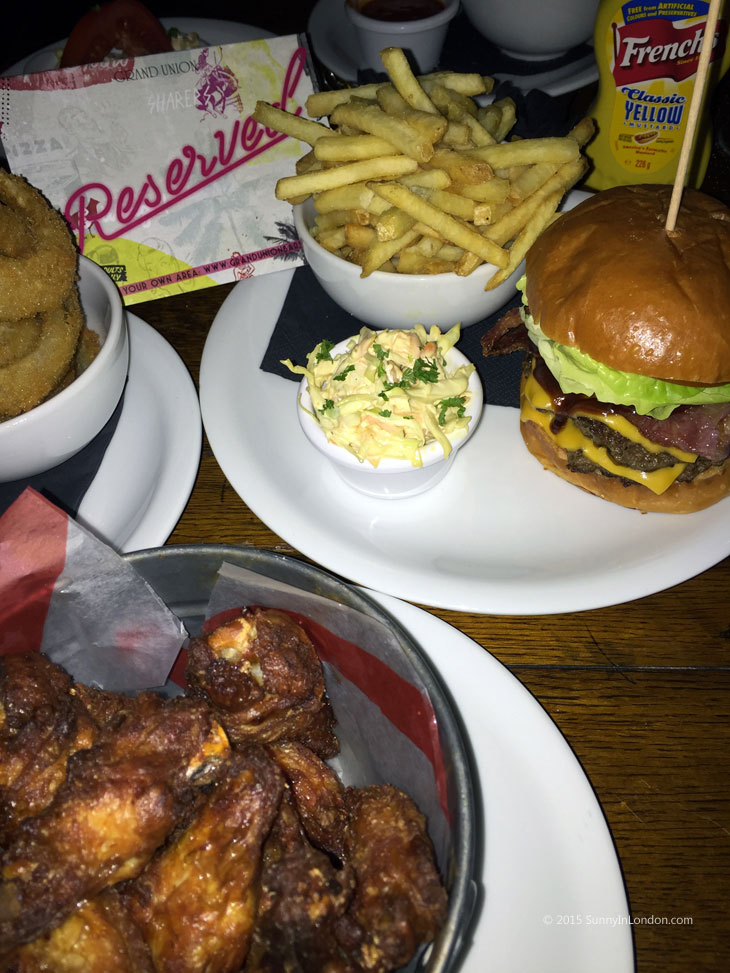 Grand Union Bars Chancery Lane Review Burger and Bubbles
