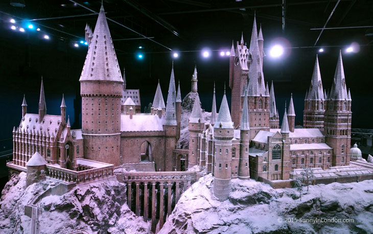 Hogwarts in the Snow Harry Potter Studio Tour in London for Christmas Scale Model Castle
