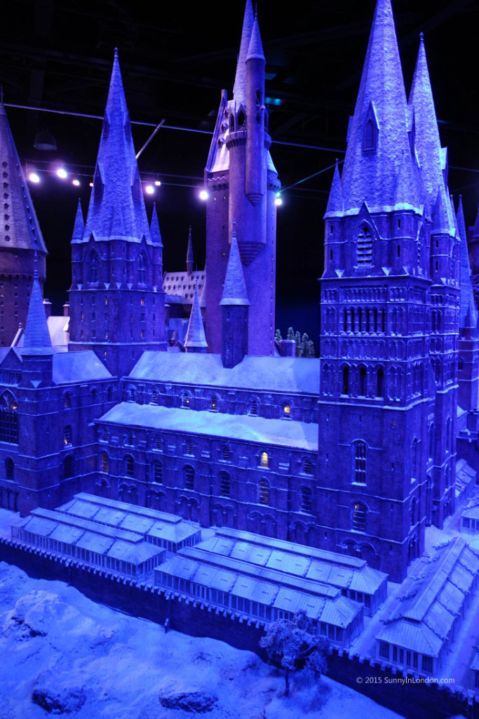 Hogwarts in the Snow Harry Potter Studio Tour in London for Christmas Scale Model Castle