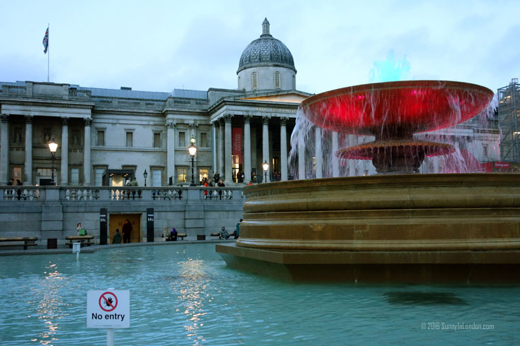 South Bank London Travelex Trafagalr Square