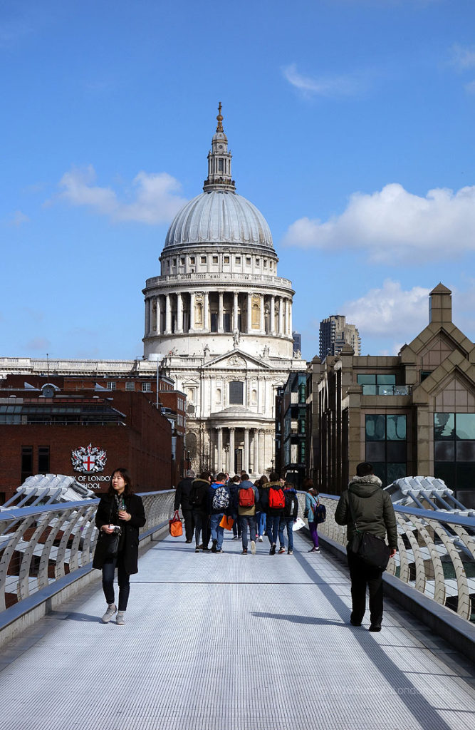Best Places to Take a Selfie in London St Paul's Cathedral Millenium Bridge