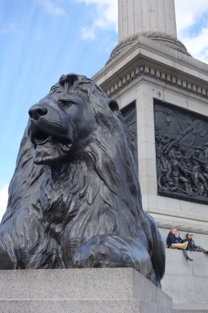 Best Places to Take a Selfie in London Trafalgar Square Lion