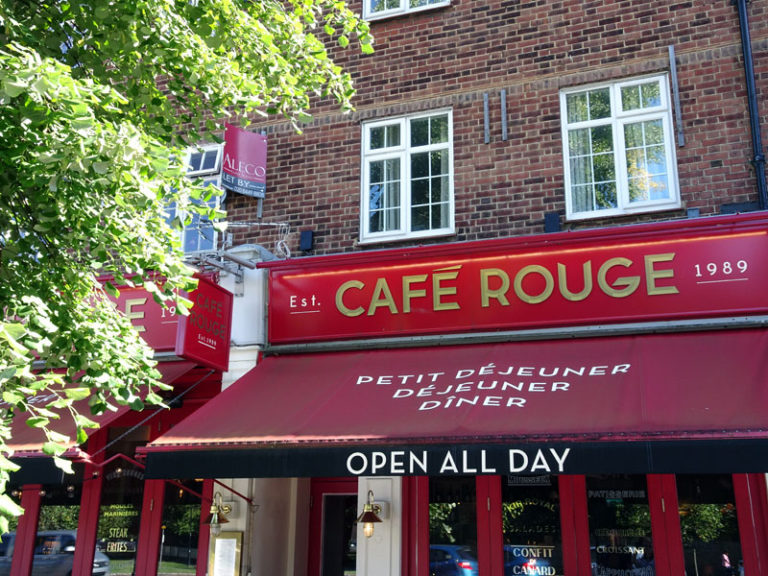 Breakfast at Cafe Rouge Southgate