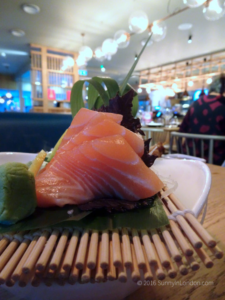 Chi Kitchen London Review Debenhams sashimi