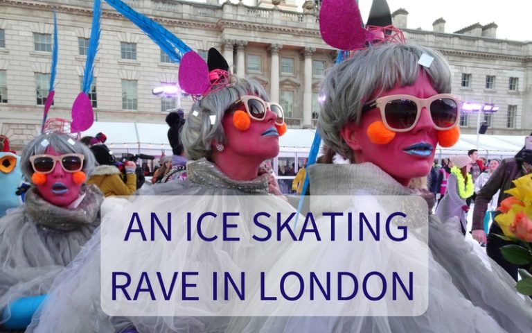 Ice Skating in London- Rave with Morning Gloryville