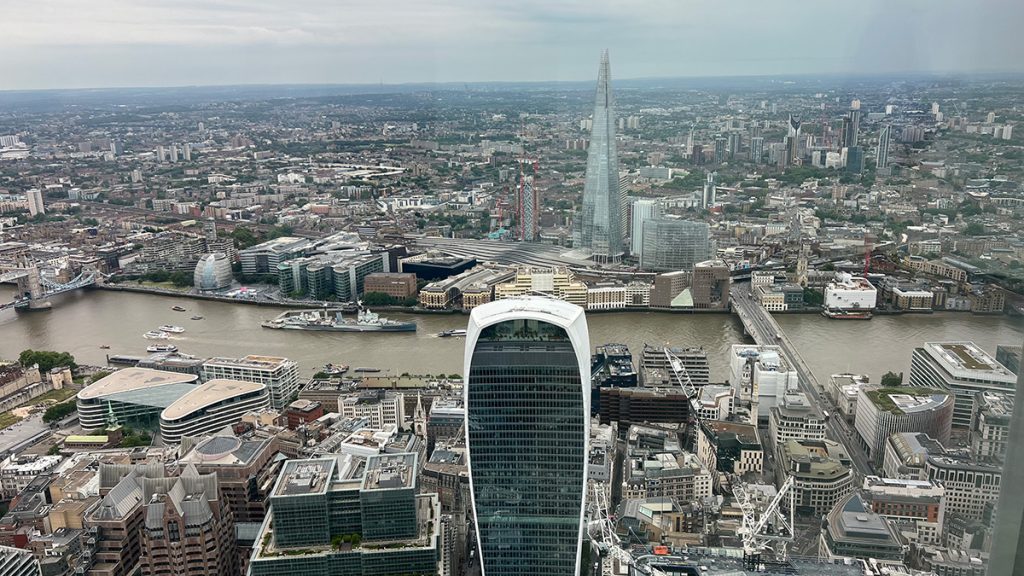 View from Horizon 22 | Things to Do in London near Liverpool Street Station | Sky Garden | View from the Shard