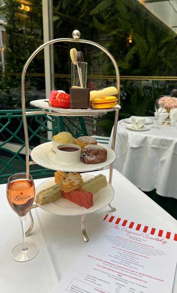 Things to Do in London in March-Original Sweet Shop Afternoon Tea Chesterfield Mayfair