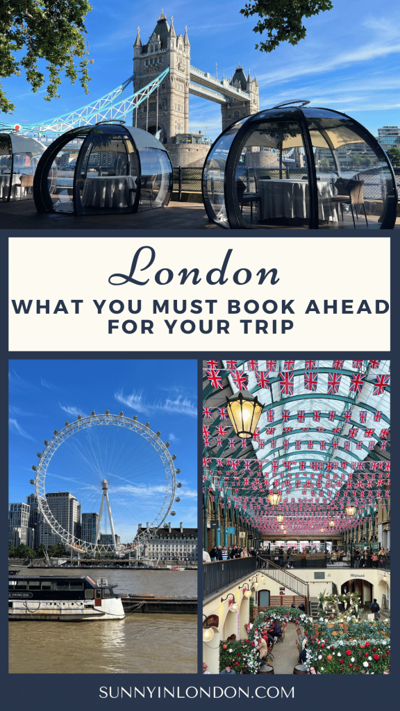 Travel Tips for London | London itinerary | London Booking Guide | Visiting London What to Book Ahead for a London Trip