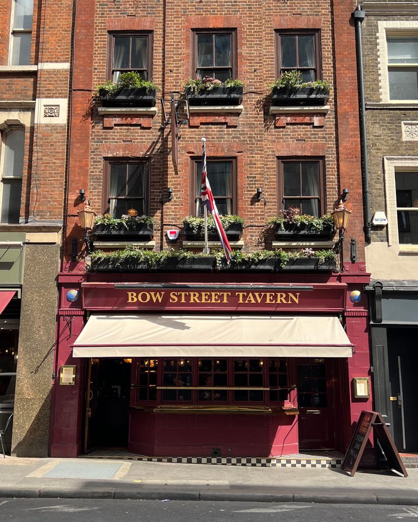 Bow Street Tavern Covent Garden Pub Crawl Pub in London Rooftop Bar in London